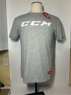 CCM Gray Short-Sleeve Logo Tee